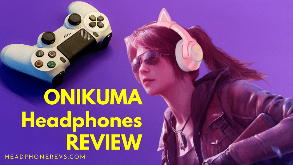 onikuma pink gaming headset with removable cat ears